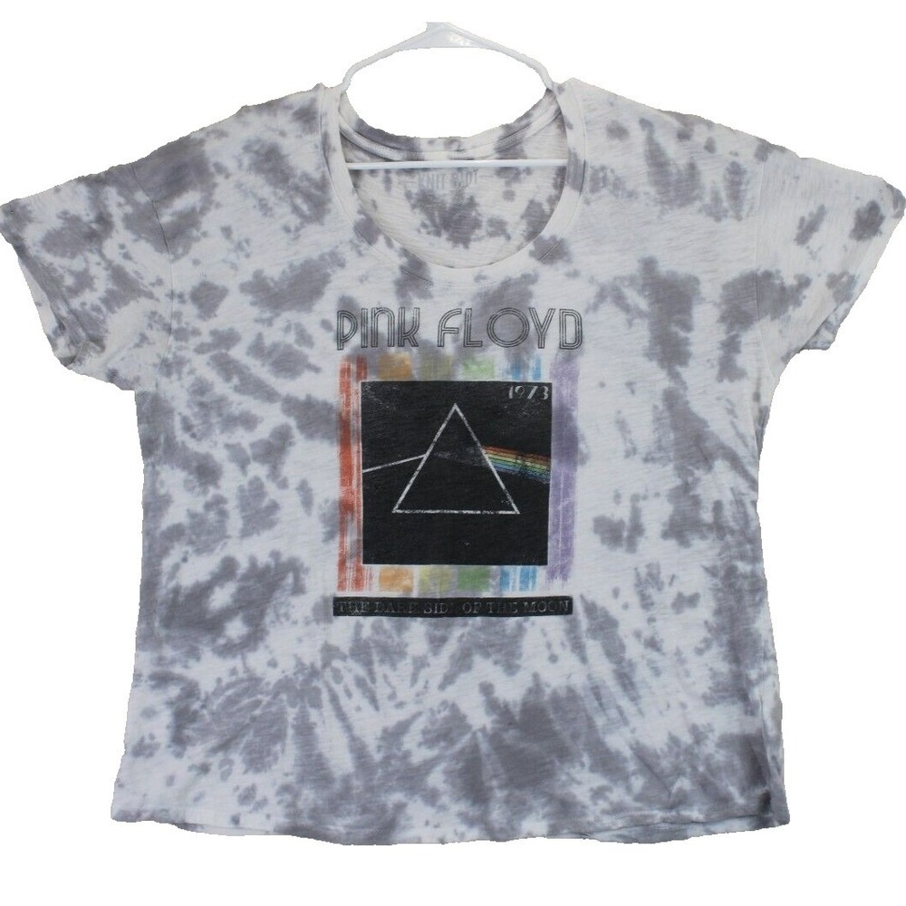 Pink‎ Floyd The Dark Side of the Moon Tie Dye T Shirt Womens M 100% Cotton